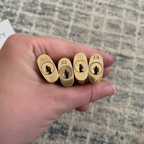 Louis Vuitton luggage lock Authentic vintage brass DIY Necklace - Picture 11 of 14